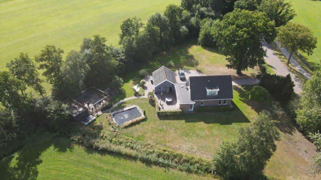 Het Bouvenparadijs vanuit de lucht